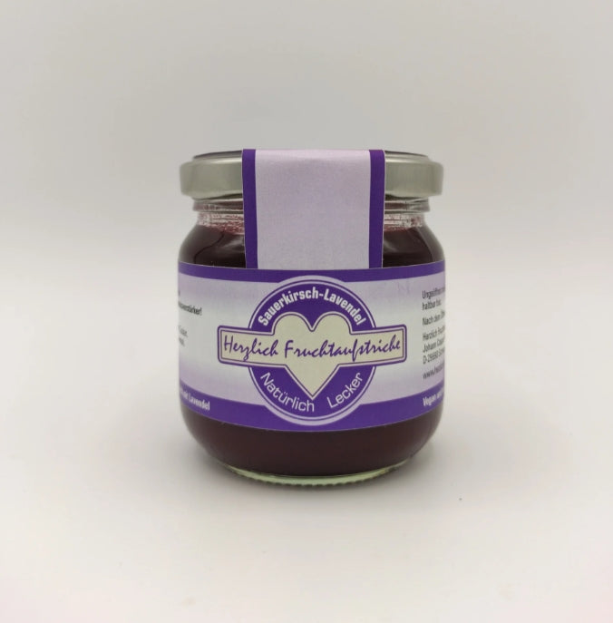 Fruchtaufstrich Sauerkirsch-Lavendel