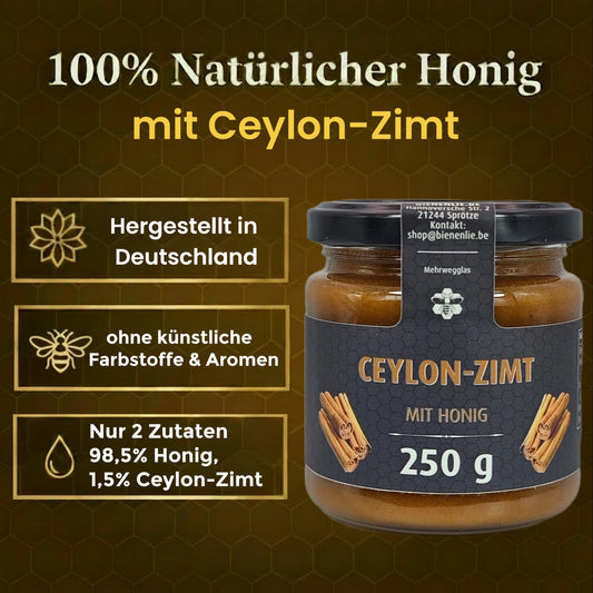 Ceylon-Zimt mit Honig - fein & mild | 250g