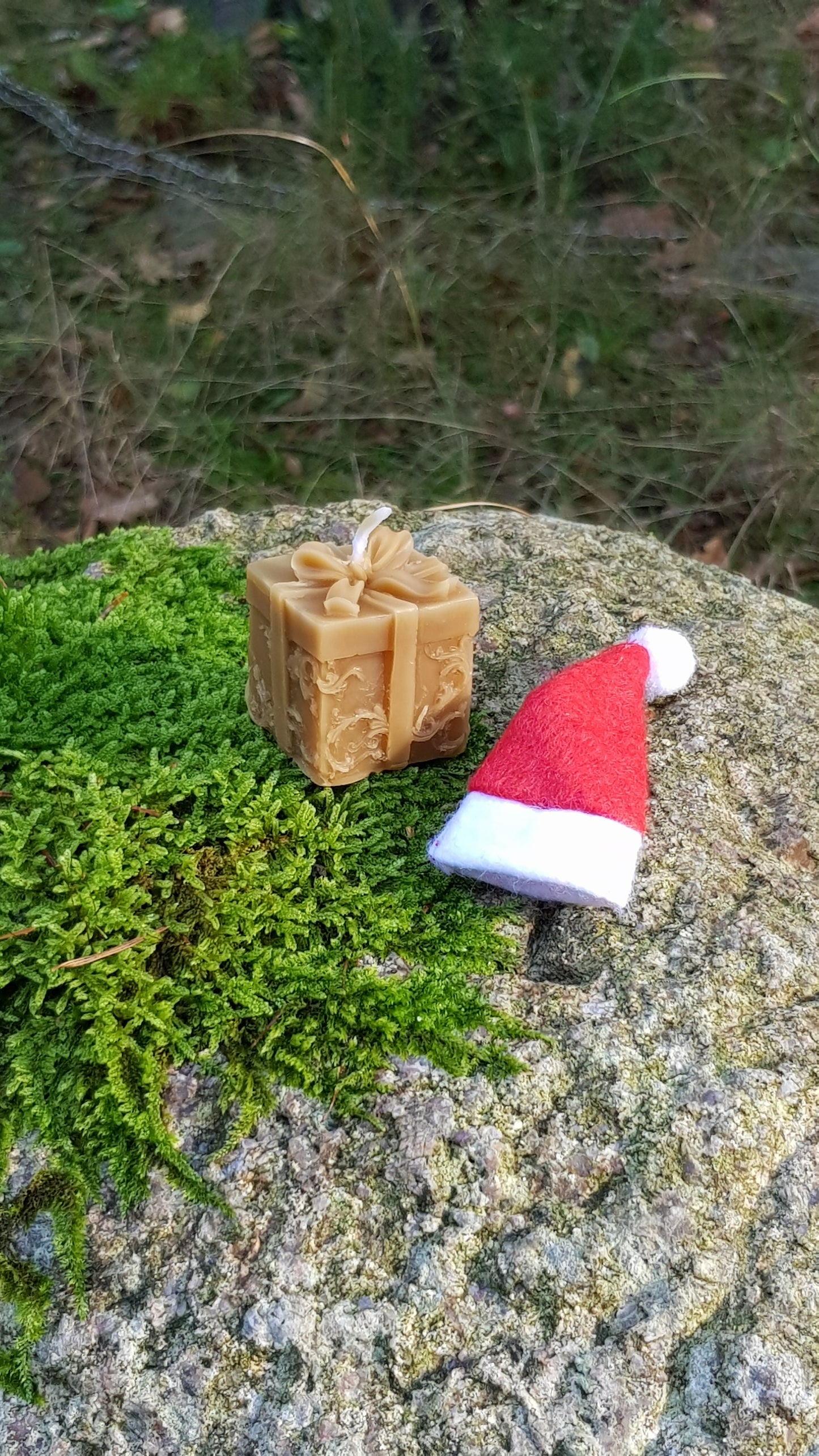 Kerze "Geschenk" Handgegossen (8695081435482)