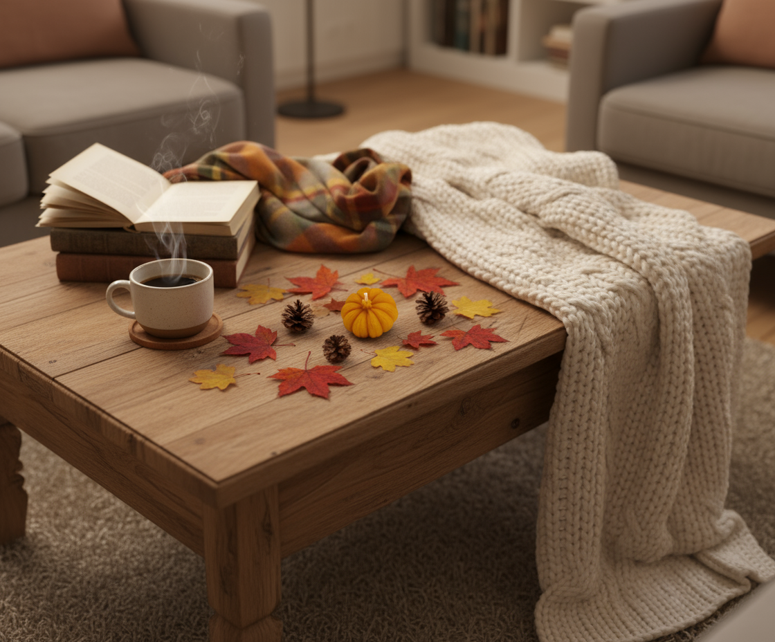 Kerze Kürbis - Handgegossen