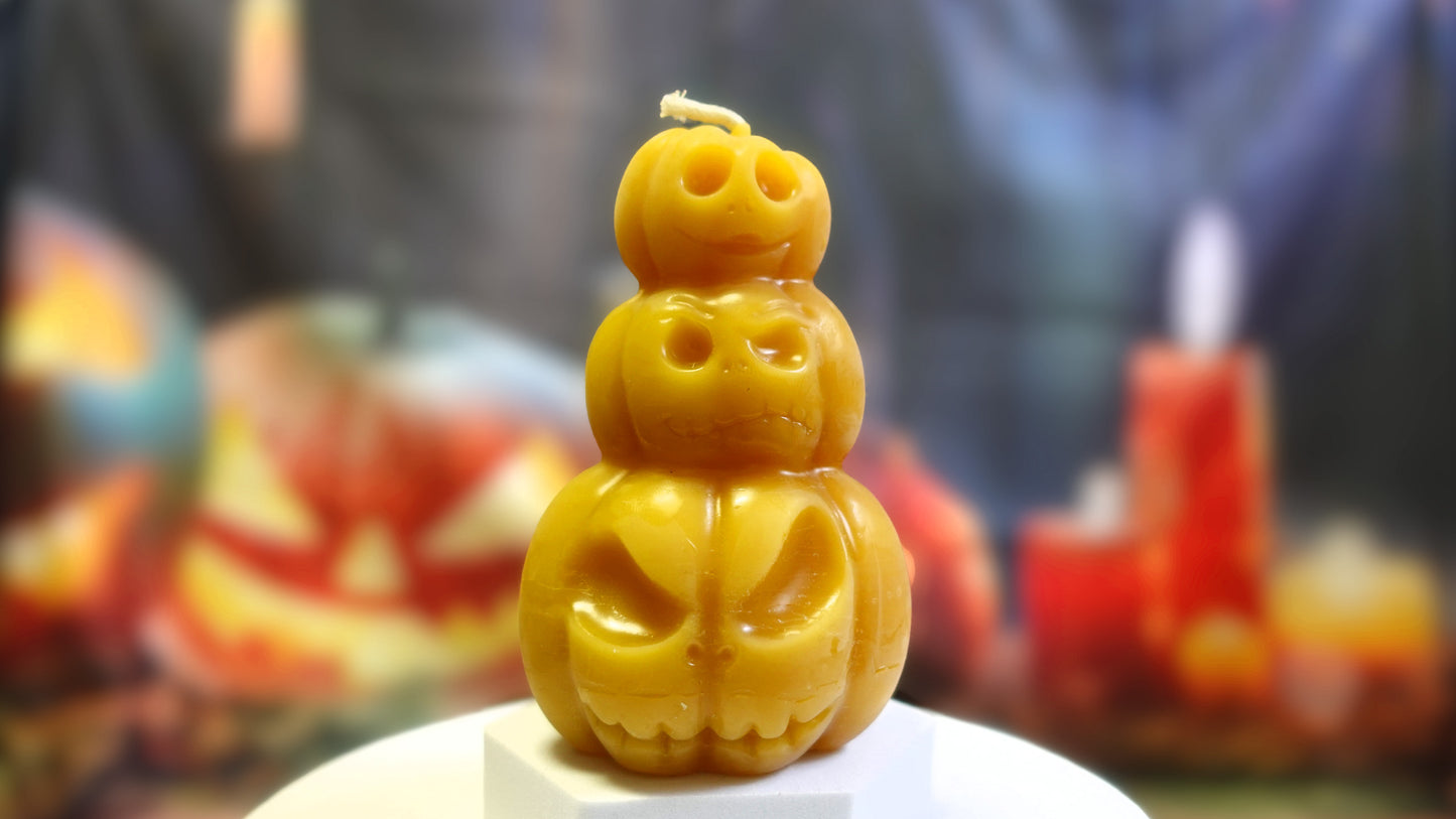 Kerze "Pumpkins" 🎃 Handgegossen