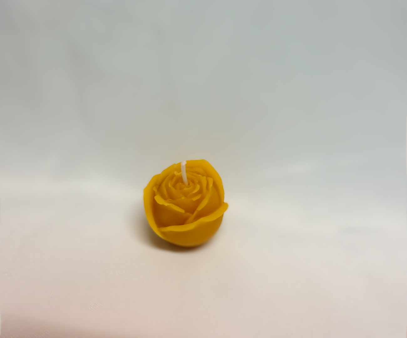Kerze Rose - Handgegossen