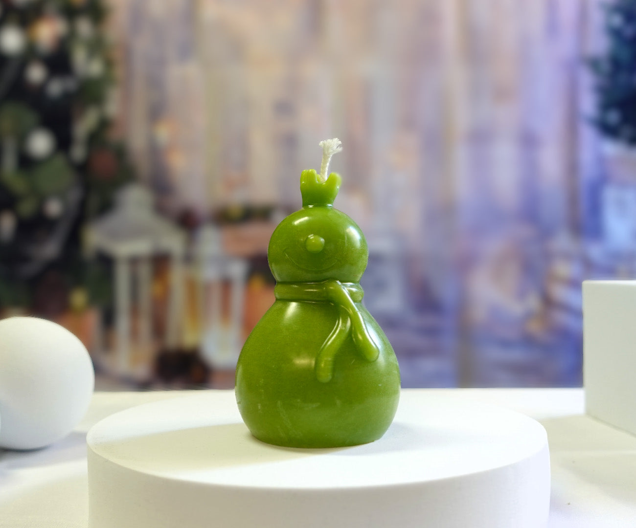 "Schneemann mit Krone" - Handgegossen