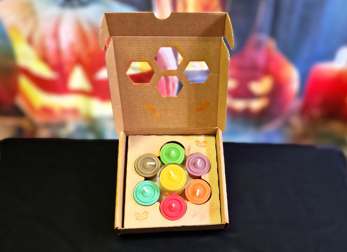 Teelicht Set - Halloween Edition 🎃 Handgegossen