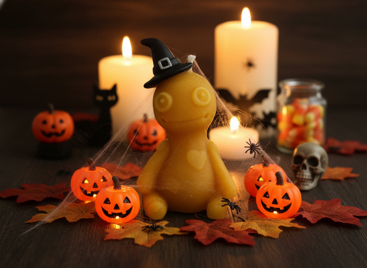 Kerze "Vodoo Doll" Handgegossen