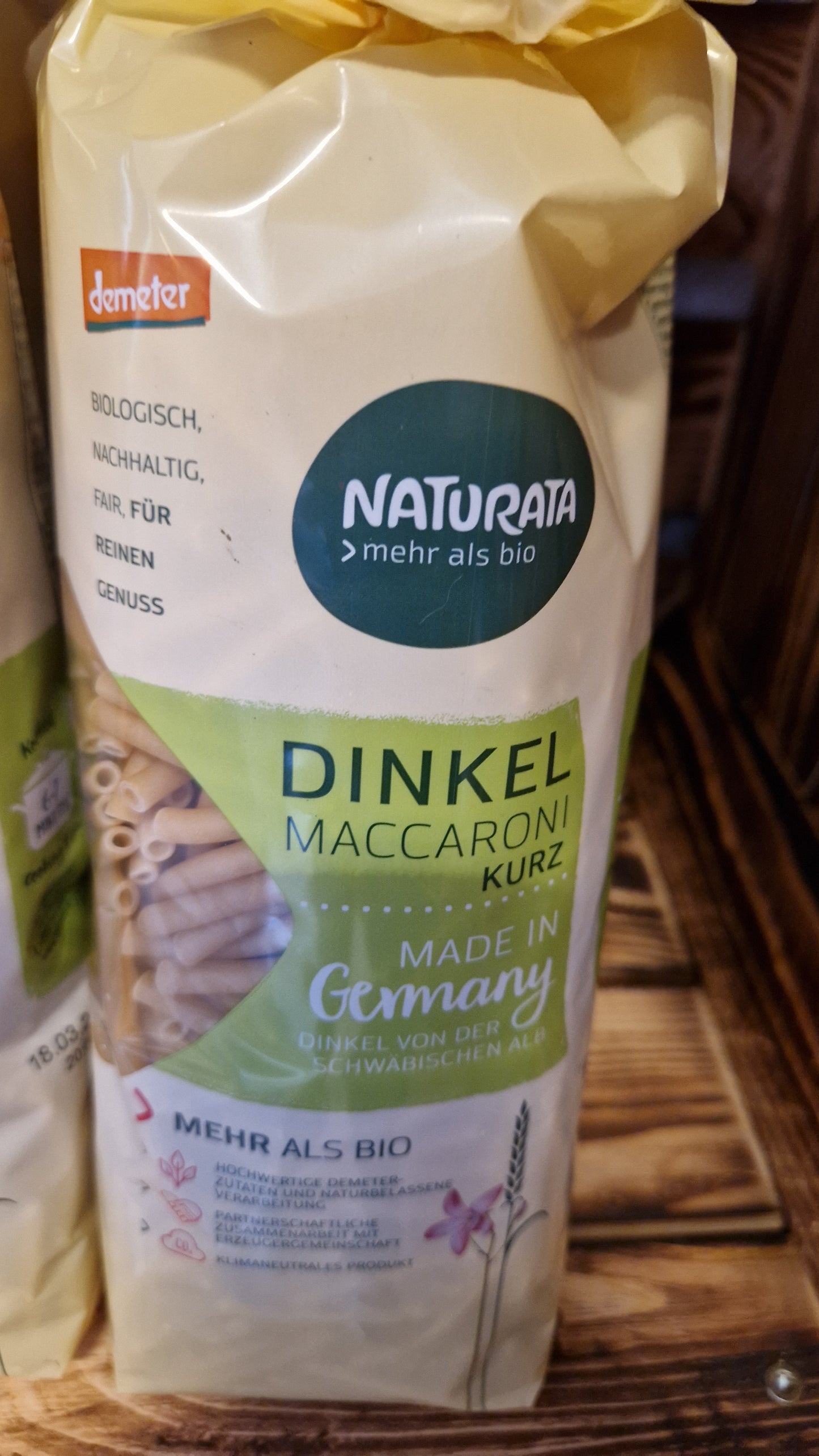 Dinkel-Maccaroni kurz, hell 500g
