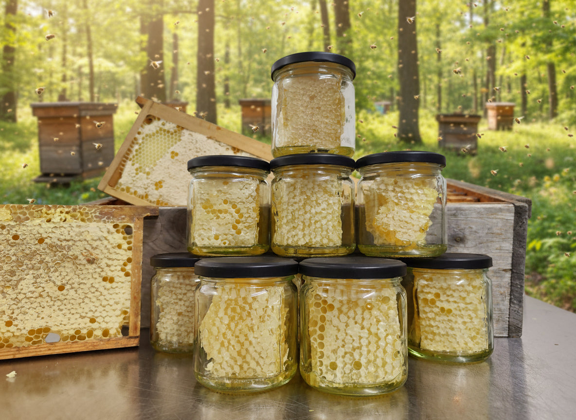 Wabenhonig im Glas 200g