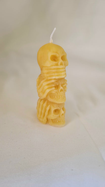 Kerze "Skull Totem" Handgegossen