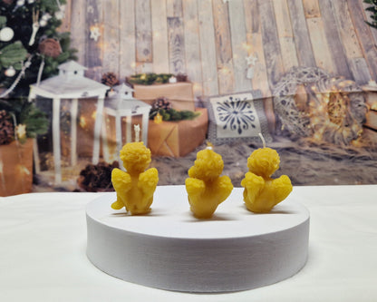 Kerze sitzende Engel (3er)