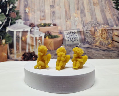 Kerze sitzende Engel (3er)