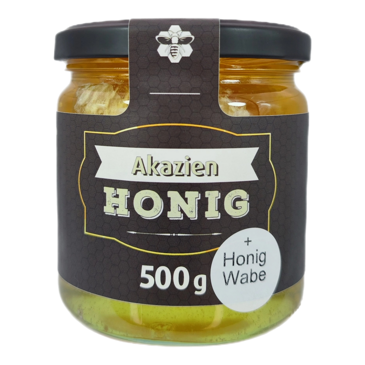 Wabenhonig im Glas mit Akazienhonig 500 g – BienenLie.be