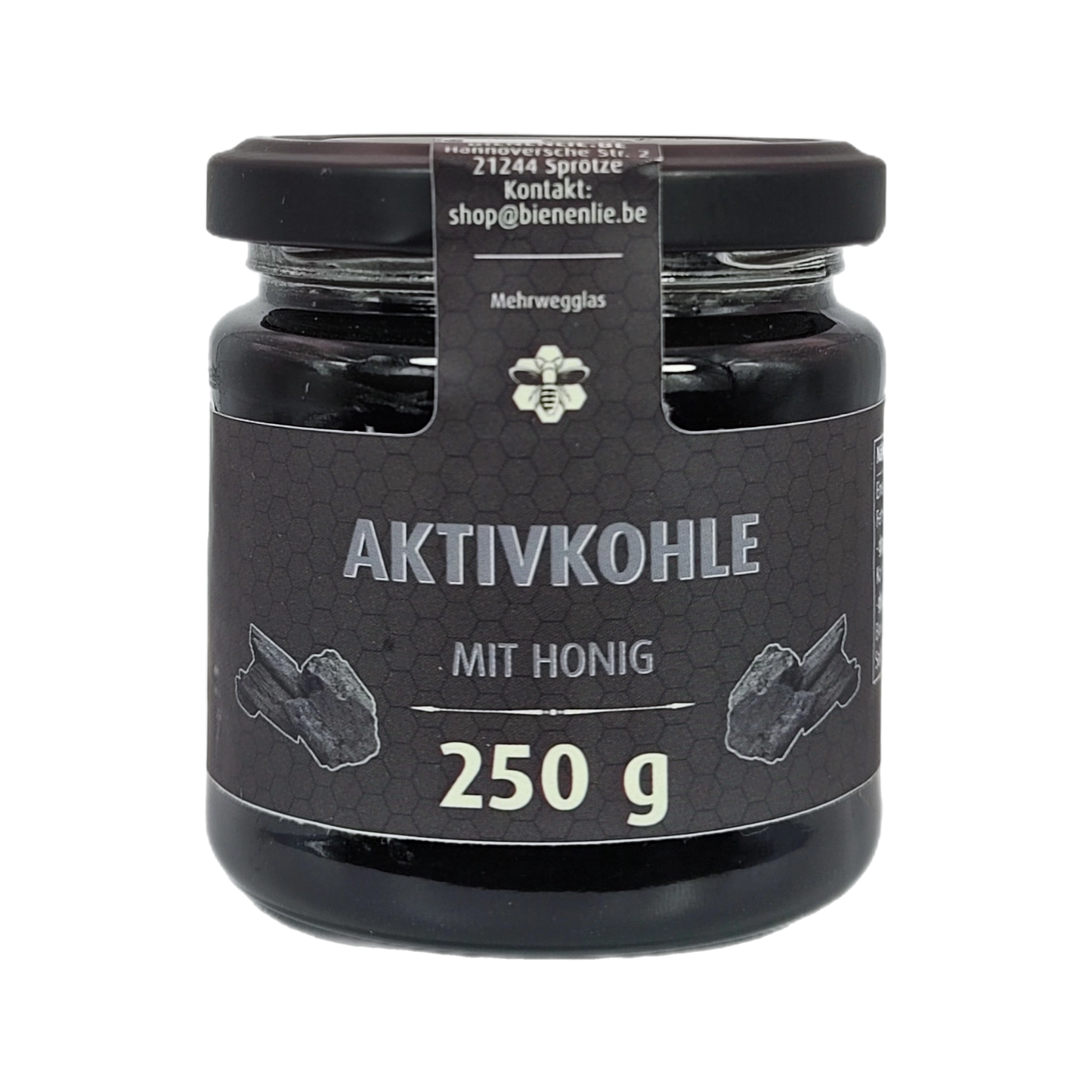 Aktivkohle mit Honig - ungewöhnlich & cremig | 250g