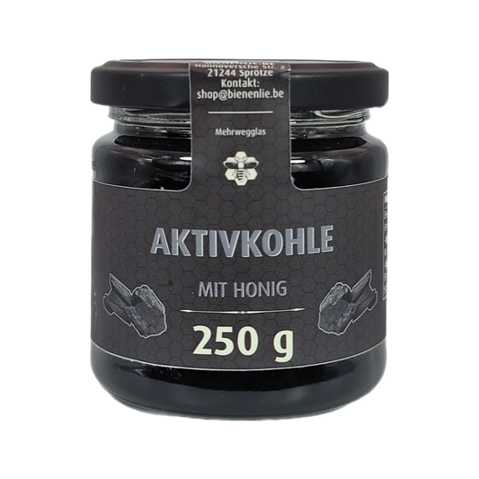 Aktivkohle mit Honig - ungewöhnlich & cremig | 250g