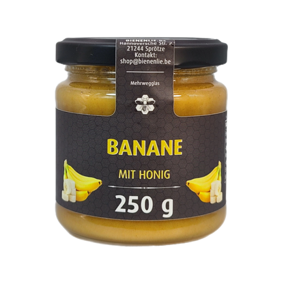 Honig mit Frucht 4er Set | Banane, Sanddorn, Mango & Drachenfrucht mit Honig | je 250g