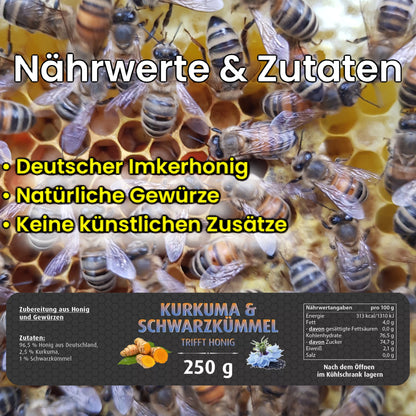 Kurkuma Schwarzkümmel trifft Honig 250g