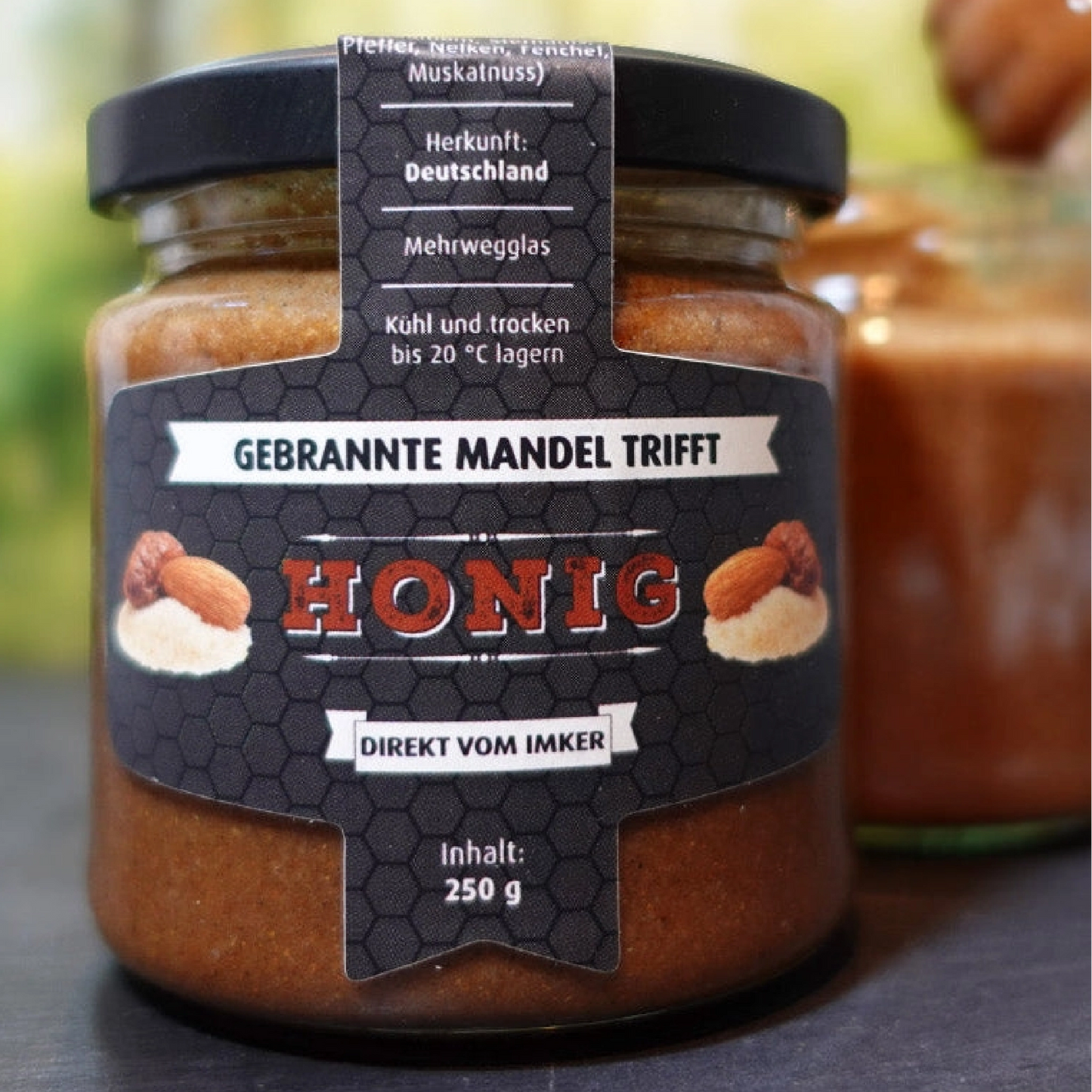 Gebrannte Mandeln trifft Honig 250g