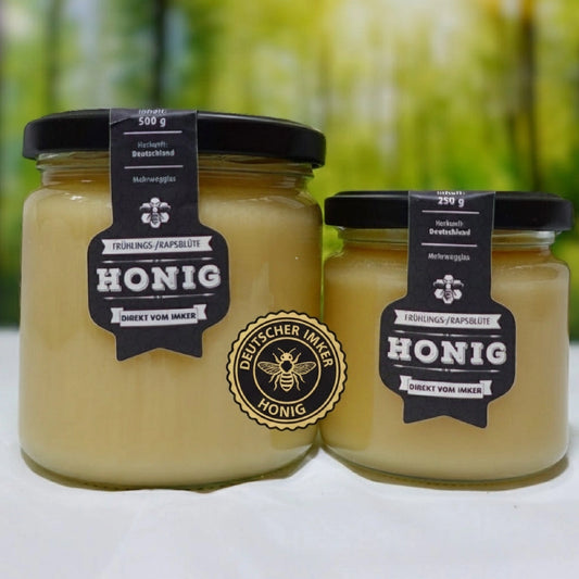 Frühlingsblüten Honig mit Rapsblüte