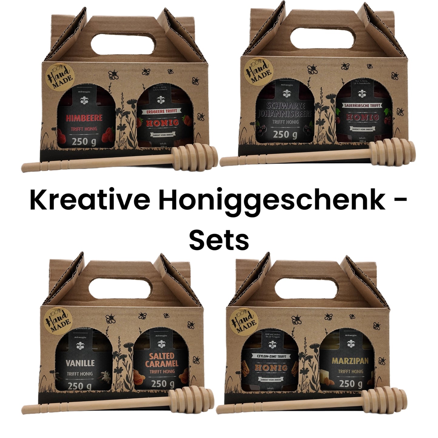Honig - Kreative Geschenkpakete :` Ideal zu verschenken! Wenn es auch mal Kreative sein soll