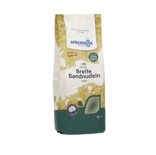 Dinkel Bandnudeln, breit 18 mm