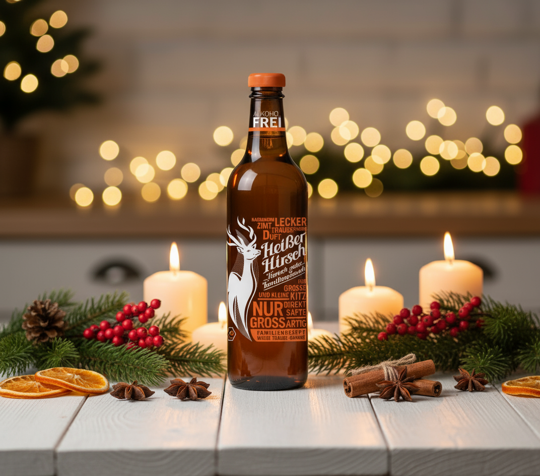 Heißer Hirsch Punsch orange