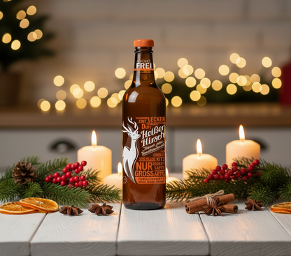 Heißer Hirsch Punsch orange