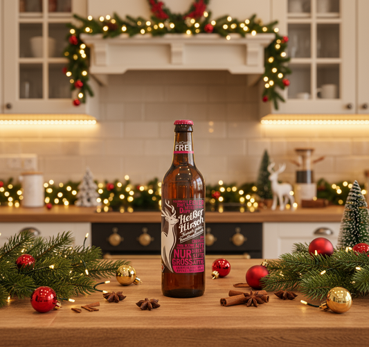 Heißer Hirsch Punsch rot