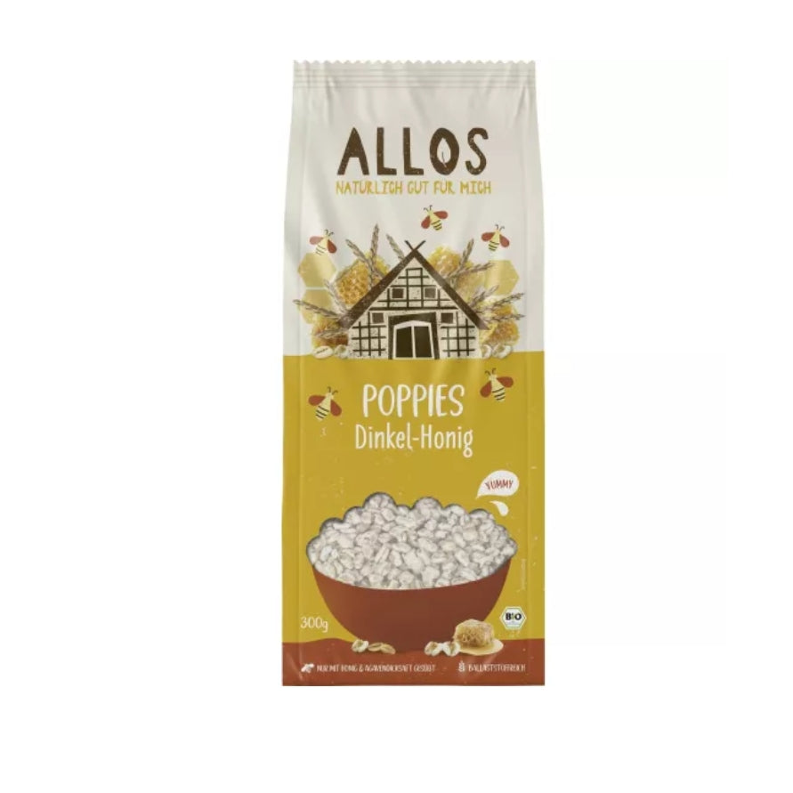 Dinkel-Honig-Poppies - Allos 300g