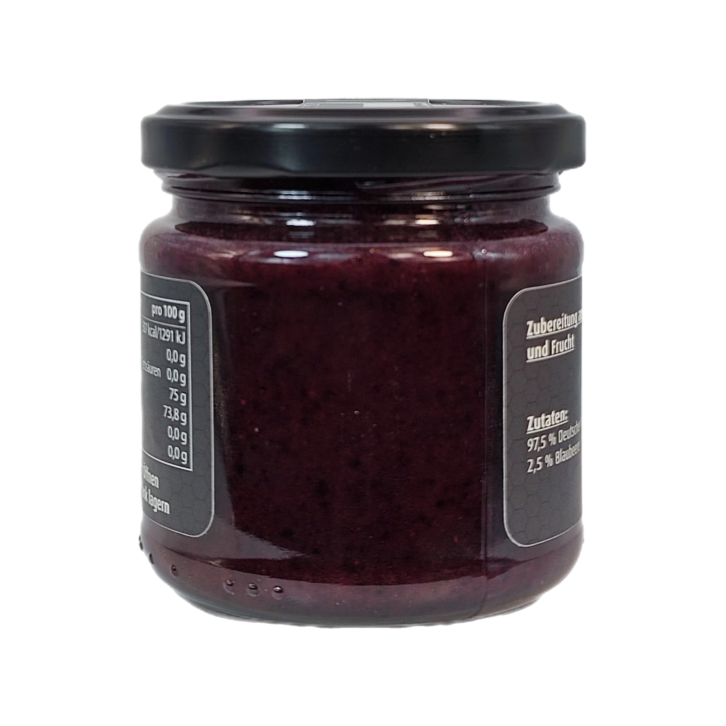 Frucht mit Honig 4'er set- Erdbeere, Blaubeere, Brombeere, Schwarze Johannesbeere im Set