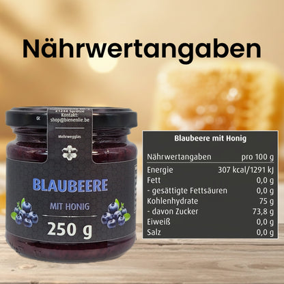 Frucht mit Honig 4'er set- Erdbeere, Blaubeere, Brombeere, Schwarze Johannesbeere im Set