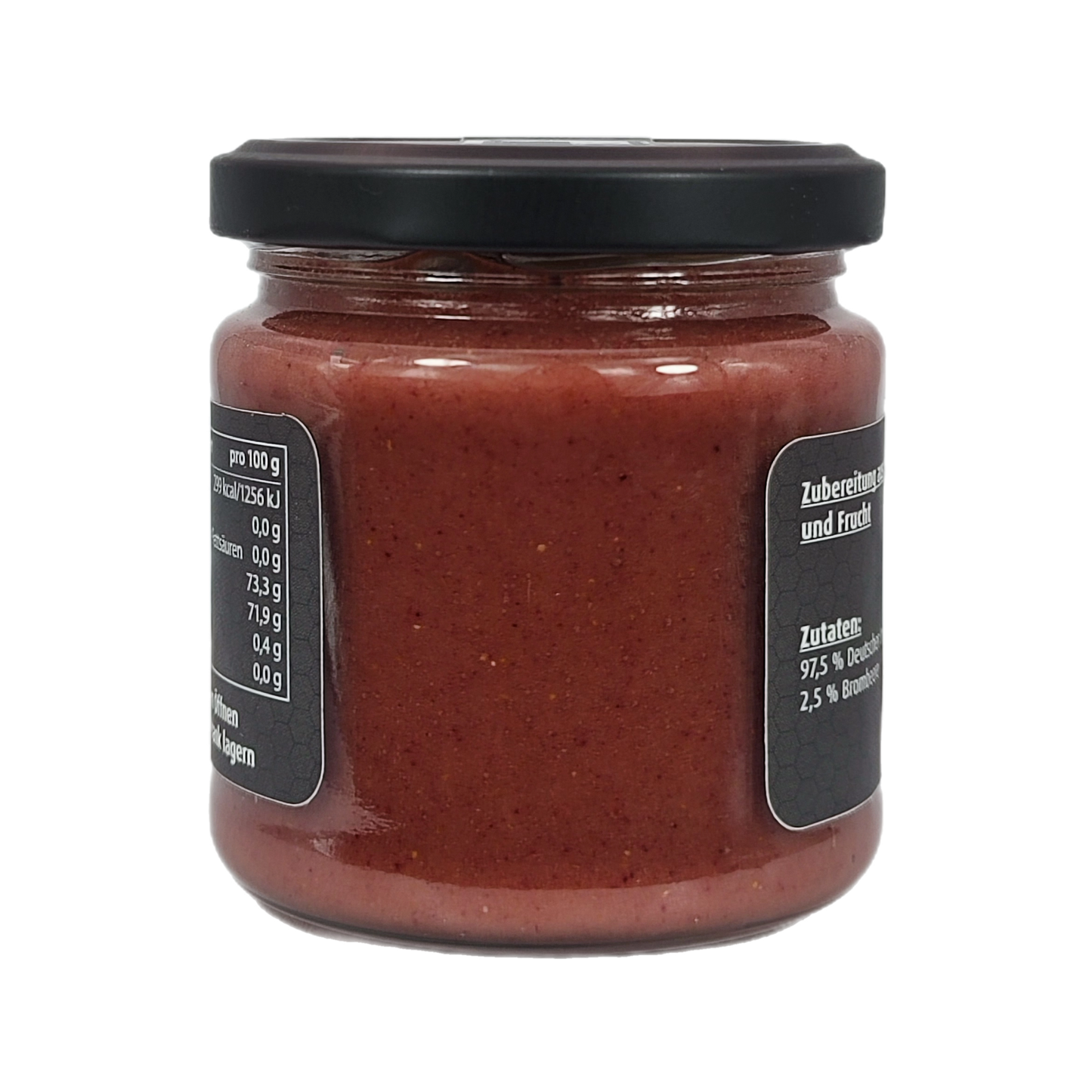 Frucht mit Honig 4'er set- Erdbeere, Blaubeere, Brombeere, Schwarze Johannesbeere im Set