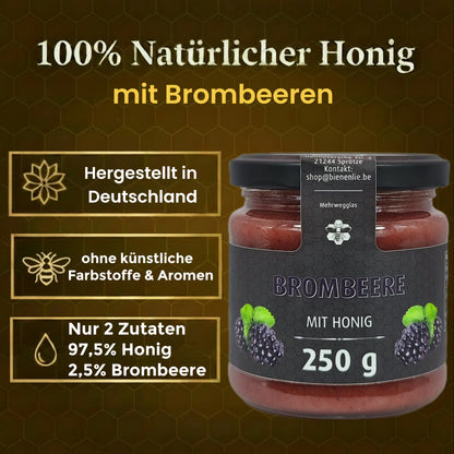 Brombeere mit Honig - fruchtig & säuerlich | 250g
