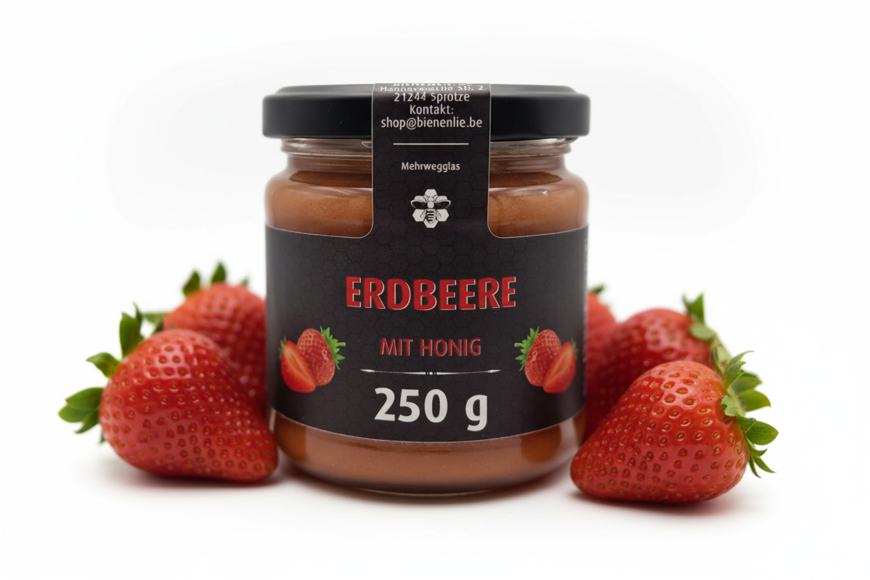 Erdbeere mit Honig - fruchtig, süß & cremig | 250g