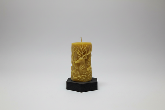 Kerze Hirschkopf Motiv