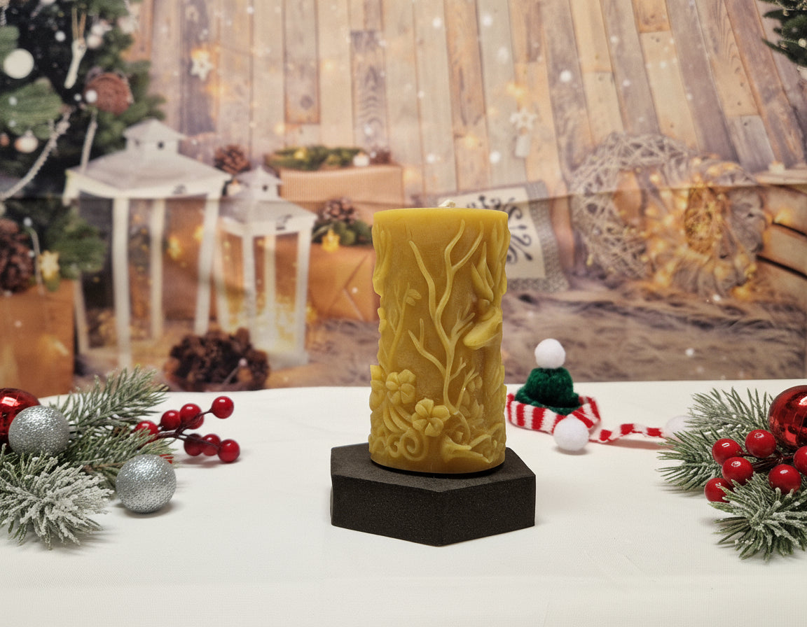 Kerze Hirschkopf Motiv