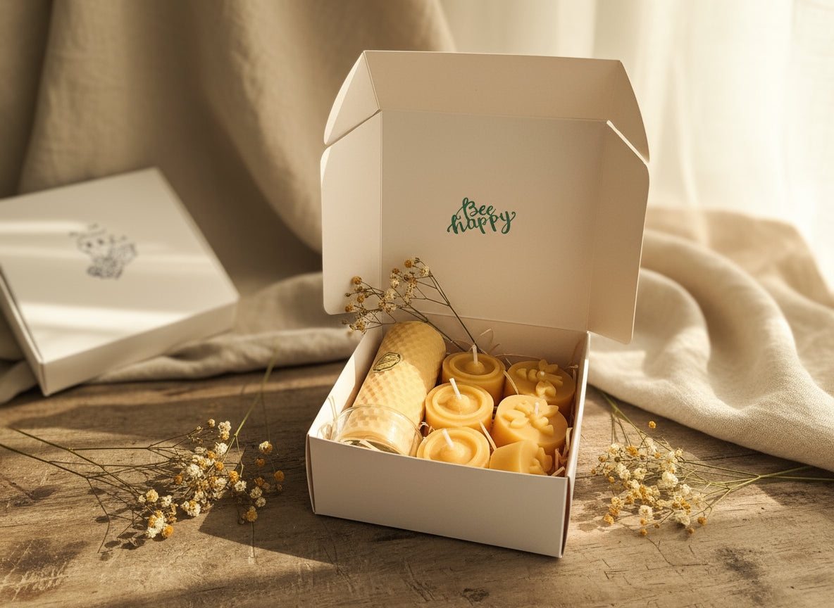 Kerzen Set -Bee Candle-Bienenwachs kerzen