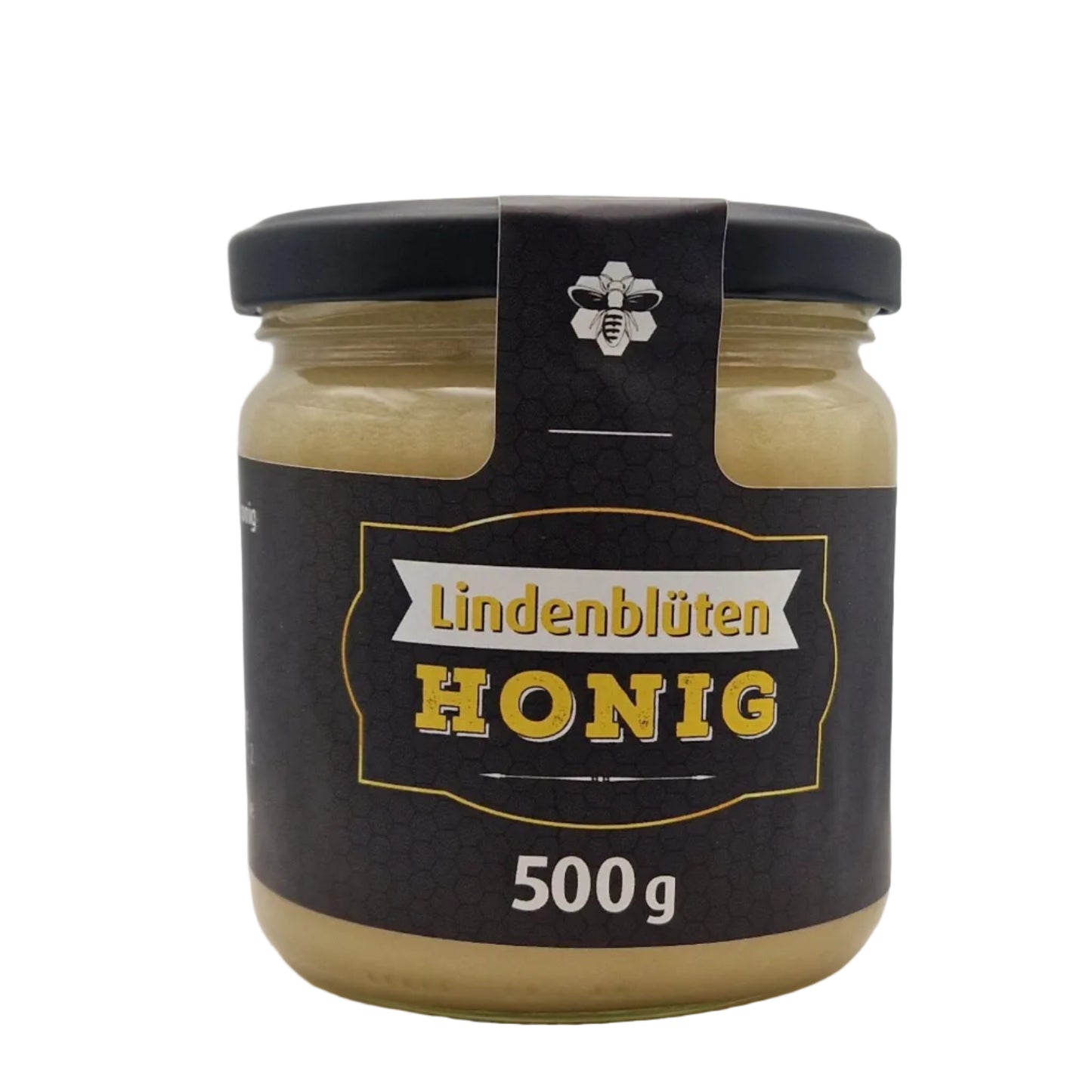 Lindenblütenhonig cremig im Glas aus eigener Imkerei
