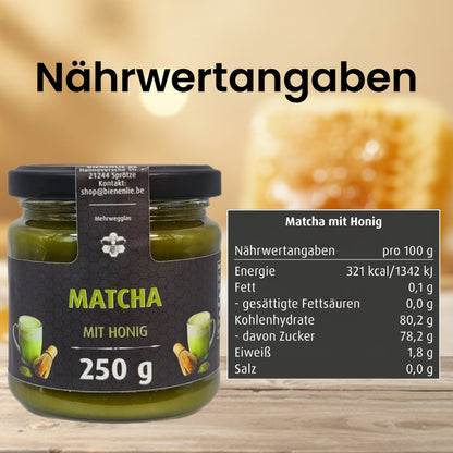 Matcha mit Honig - feinherb & mild | 250g