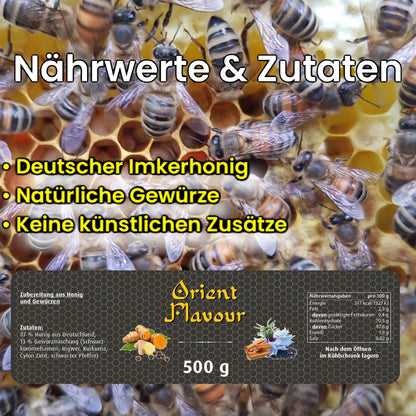 Orient Flavor 500g- Gewürzmischung mit Kurkuma, Ingwer, Pfeffer, Ceylon Zimt von Blienenlie.be aus der Lüneburger Heide