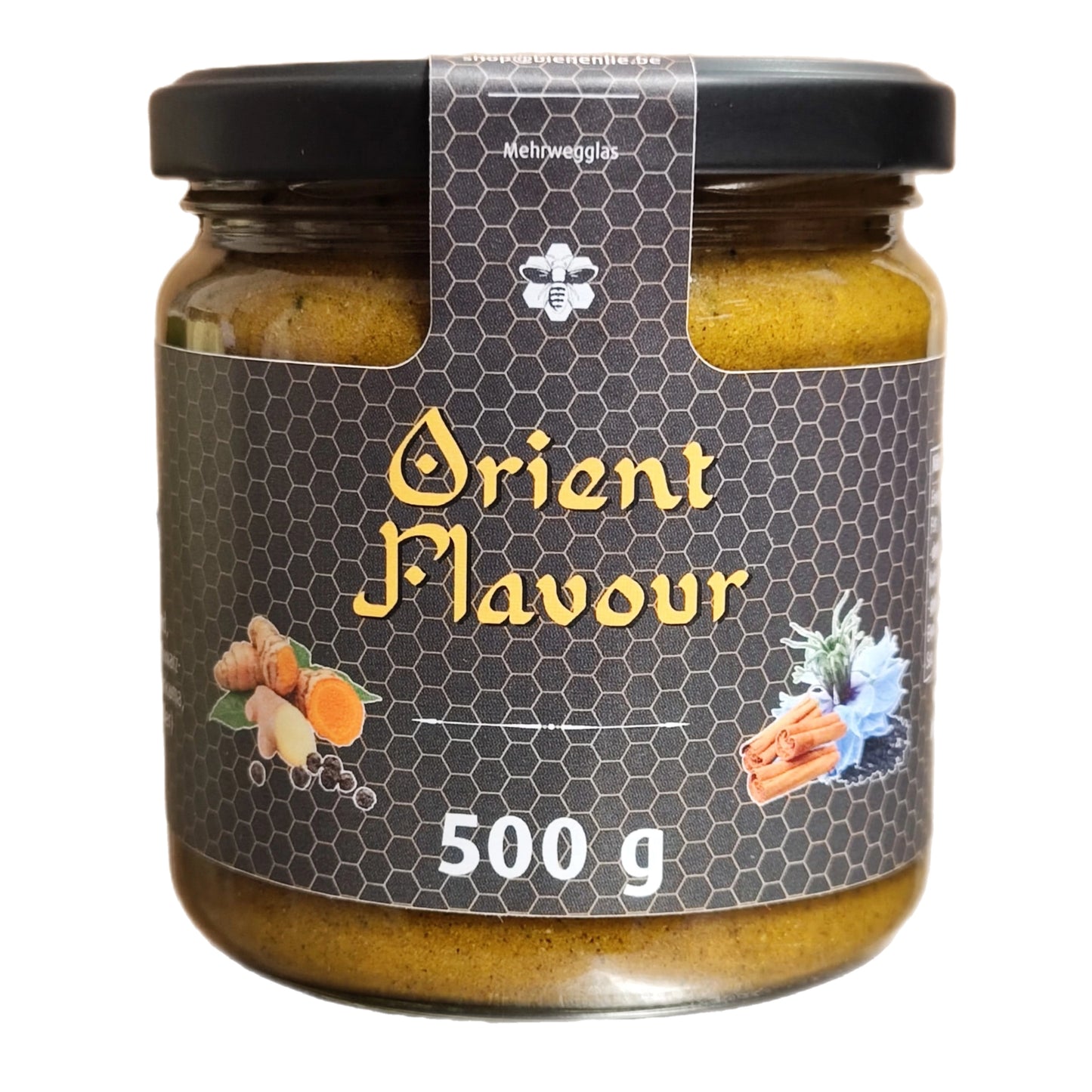 Orient-Flavor cremiger imker honig mit Orientalischen gewürzen von Bienenlie.be aus der Lüneburger Heide.1