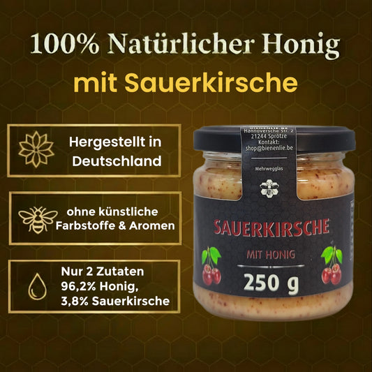 Sauerkirsche mit Honig - fruchtig & säuerlich | 250g