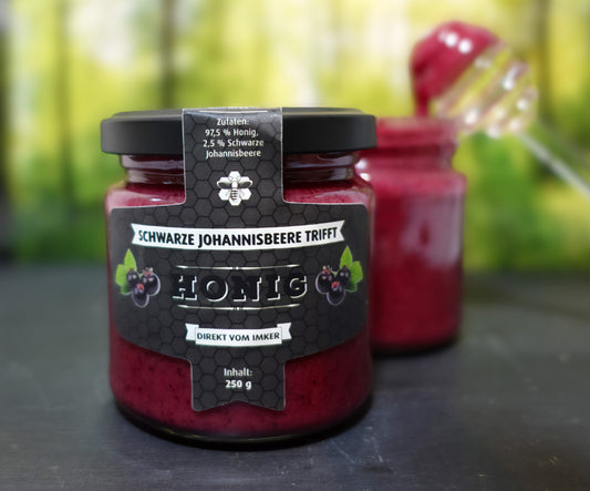 Schwarze Johannisbeere trifft Honig 250g