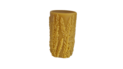 Kerze Lavendel Motiv