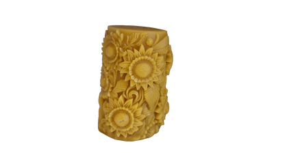 Kerze Sonnenblumen Motiv
