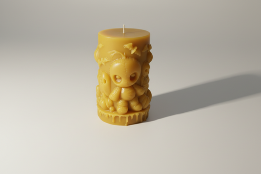 Kerze Vodoopüppchen Motiv