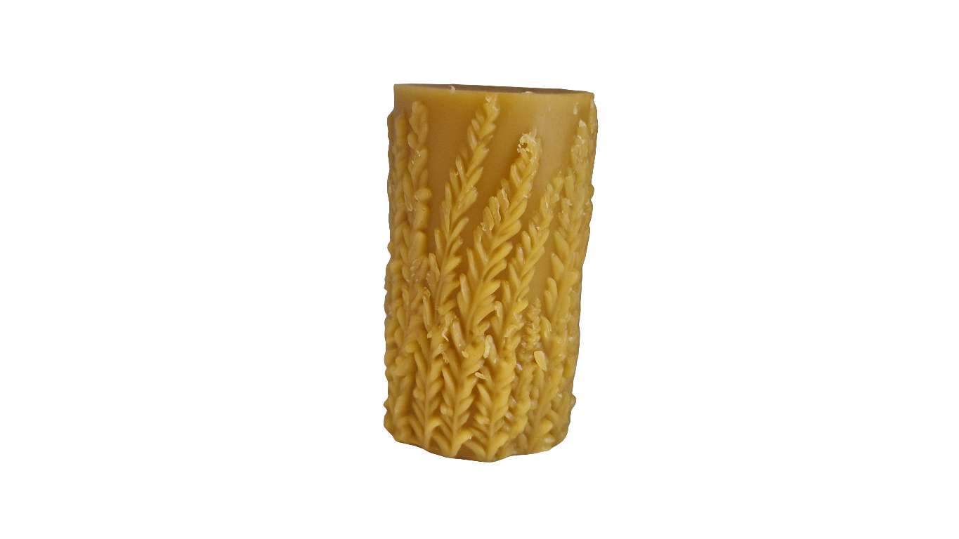 Kerze Lavendel Motiv