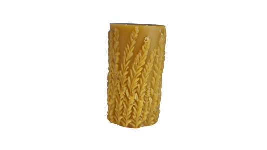 Kerze Lavendel Motiv
