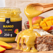 Mango mit Honig - fruchtig & mild – Honig auf rustikalem Brot