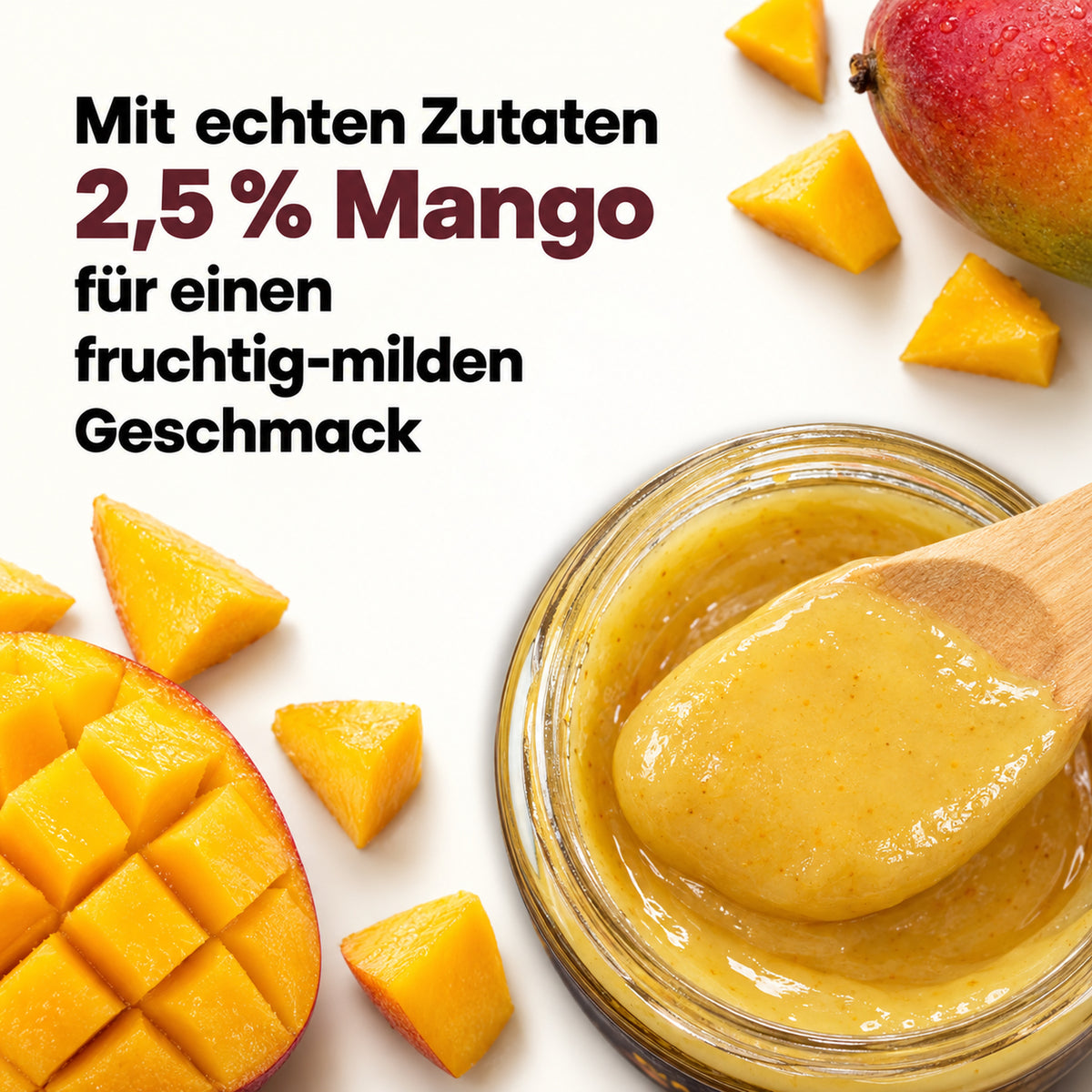 Mango mit Honig - fruchtig & mild – Zutatenanteil