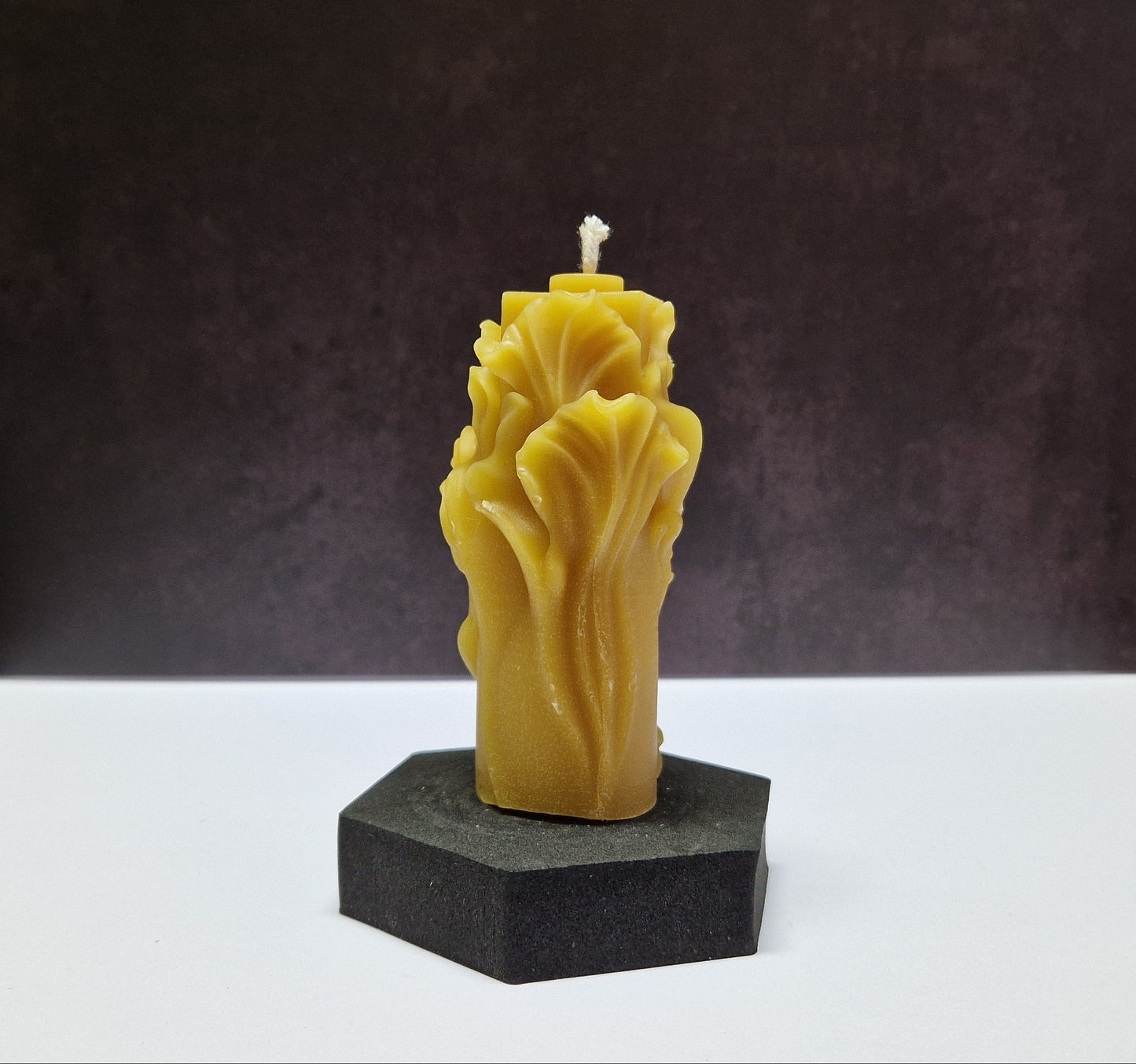 Kerze Blätter lang  Motiv