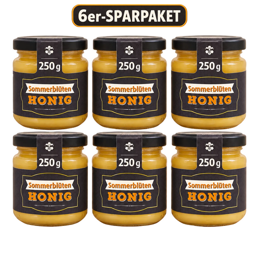 6'er Sommerblütenhonig 250g Sparpaket